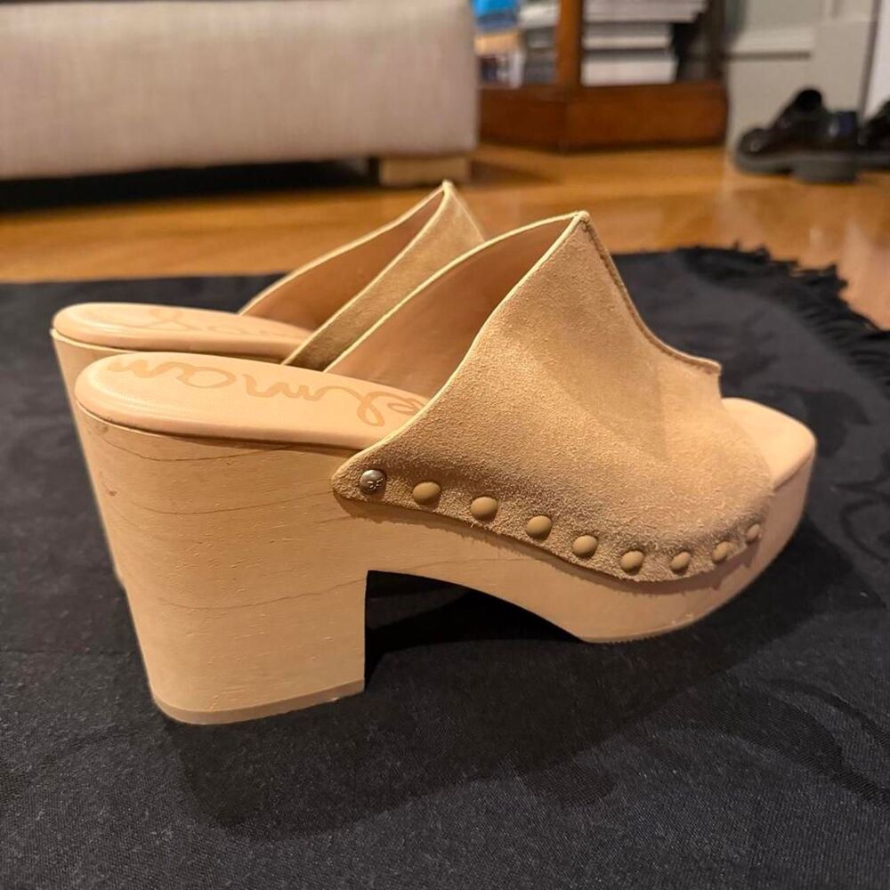Sam-edelman Women's Tan and Gold Clogs